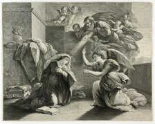 The Annunciation, 1660/71. Creator: Gerard Edelinck.