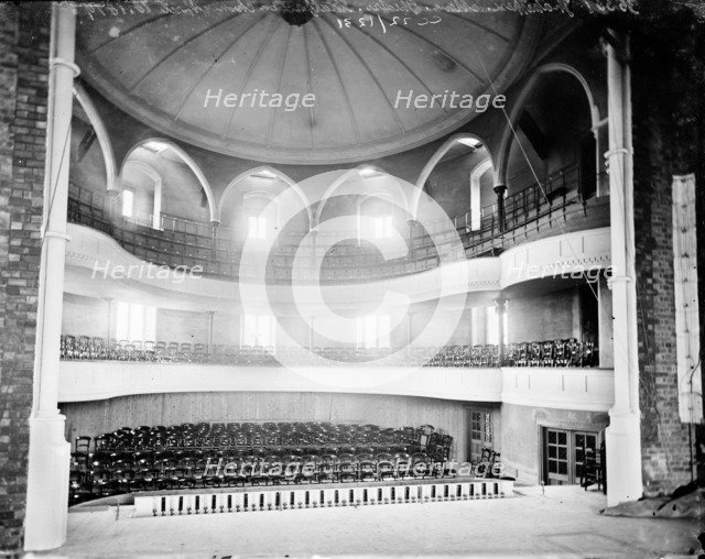 Interior of the Shakespeare Memorial Theatre, Stratford upon Avon, Warwickshire, c1860-c1922. Artist: Henry Taunt