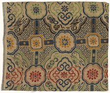 Textile Fragment, 1800s. Creator: Unknown.