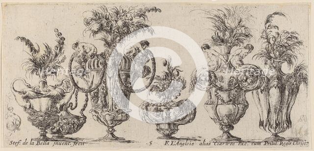 Fantastic Vases, probably 1646. Creator: Stefano della Bella.