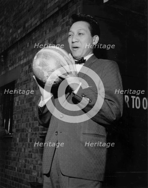 Danny Barcelona off stage on Day 2, Finsbury Park Astoria, London, 1962.  Creator: Brian Foskett.