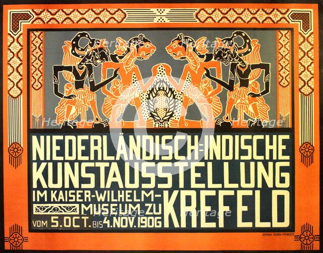 Dutch East Indies Art Exhibition in Krefeld, 1906. Creator: Thorn Prikker, Johan (1868-1932).