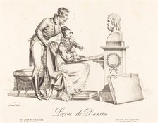 Leçon de Dessin (Drawing Lesson). Creator: Johann Anton André.