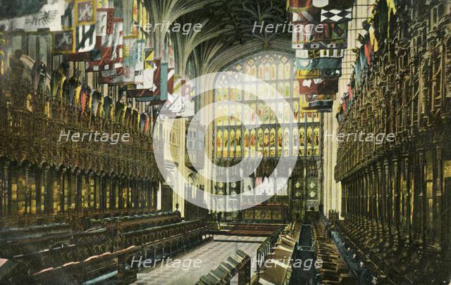 The Choir in St George's Chapel, Windsor Castle, 1904. Creator: Unknown.
