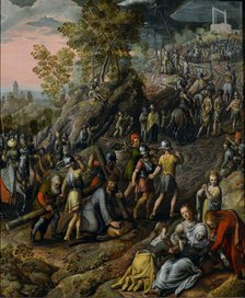 Christ carrying the Cross, 1562. Artist: Beuckelaer, Joachim (ca. 1533-1574)