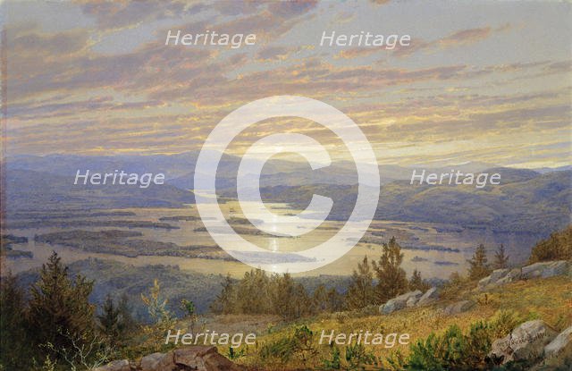 Lake Squam from Red Hill, 1874. Creator: William Trost Richards.