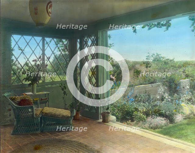 "Gray Gardens," Robert Carmer Hill house, Lily Pond Lane, East Hampton, New York, c1916. Creator: Frances Benjamin Johnston.