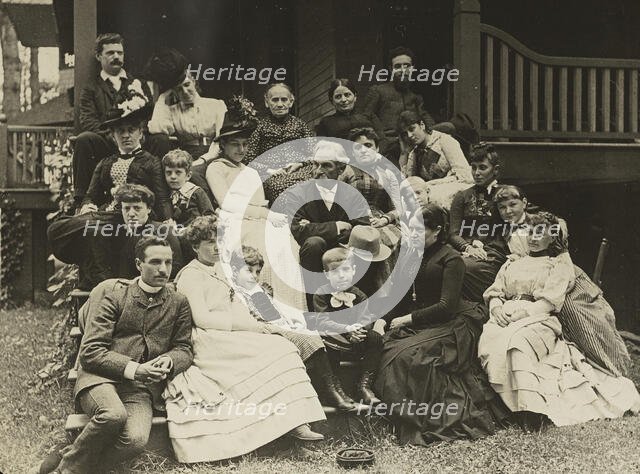 Stieglitz Family at Oaklawn, Lake George, 1888. Creator: Alfred Stieglitz.