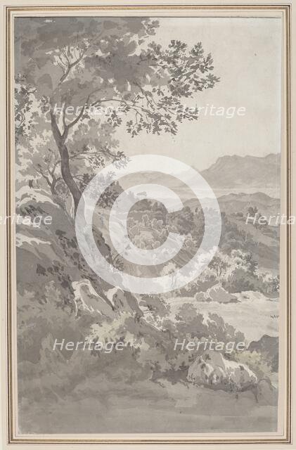 Valley in the Italian Campagna, 1820s(?). Creator: Unknown.