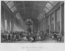 'Long Room in the Custom House. Payment of the Customs', c1841. Artist: Henry Melville.