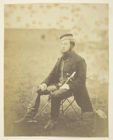 Sir John Miller Adye (1819-1900), General; taken at the Crimea, 1855. Creator: Roger Fenton.