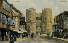 'West Gate, Canterbury', late 19th-early 20th century.  Creator: Unknown.