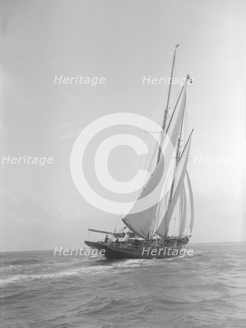 The schooner 'Allah Karim', 1912. Creator: Kirk & Sons of Cowes.