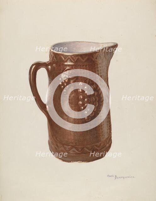 Pitcher, 1940. Creator: Carl Buergerniss.