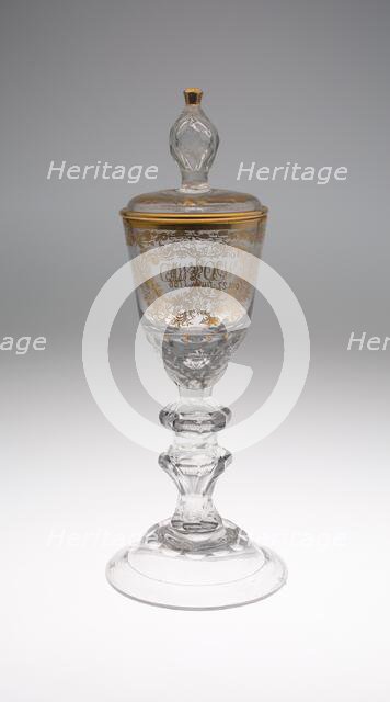 Goblet with Cover, Lauenstein, 1786. Creator: Unknown.