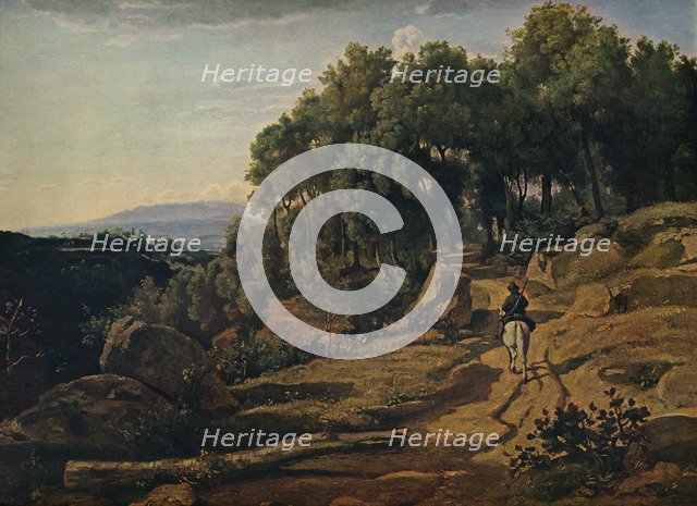 'A View Near Volterra', 1838. Artist: Jean-Baptiste-Camille Corot.