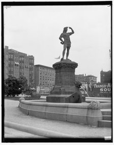 Leif Ericsson Statue, Boston, Mass., between 1890 and 1901. Creator: Unknown.