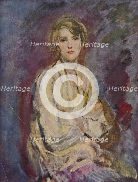 'Anna, Daughter of the Artist', 1905 (1935). Artist: Ambrose McEvoy.