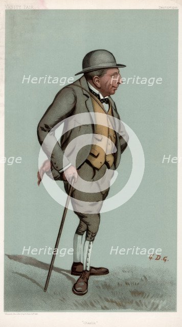 'Charlie', Captain Charles Harold Longfield Beatty DSO, British racehorse trainer, 1903.Artist: GDG