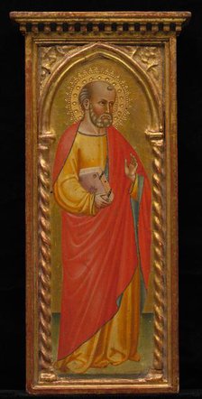 Saint in Red Cloak, late 19th - early 20th century. Creator: Unknown.