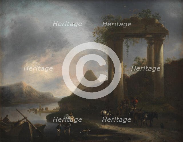 Italian Landscape with Classical Ruins, 1642-1678. Creator: Willem Schellinks.
