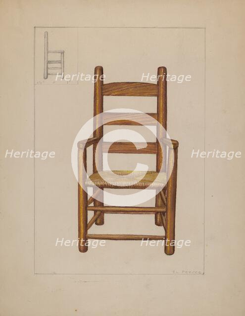 Chair, c. 1936. Creator: Edgar L. Pearce.