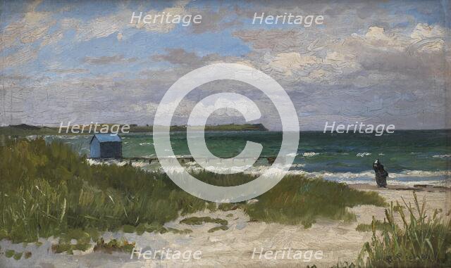 The coast at Hornbæk, 1866-1915. Creator: Carl Ludvig Locher.