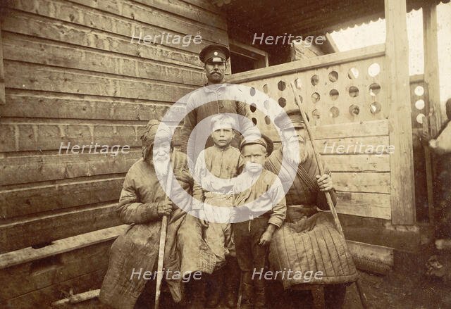 Great-grandfather, grandfather, grandson and great-grandchildren, 1909. Creator: Nikolai Georgievich Katanaev.