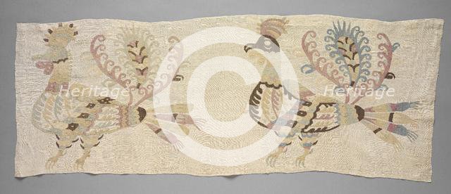 Panel, Fragment of Bedsheet, 1700s. Creator: Unknown.