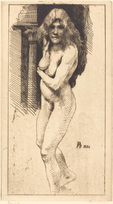 Carmen Standing in the Nude (Carmen nue debout), 1886. Creator: Paul Albert Besnard.