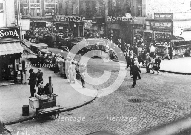 Street scene, USA, 1920s. Artist: Unknown