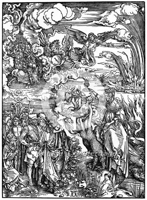 'The Babylonian Whore', 1498, (1936).  Artist: Albrecht Dürer