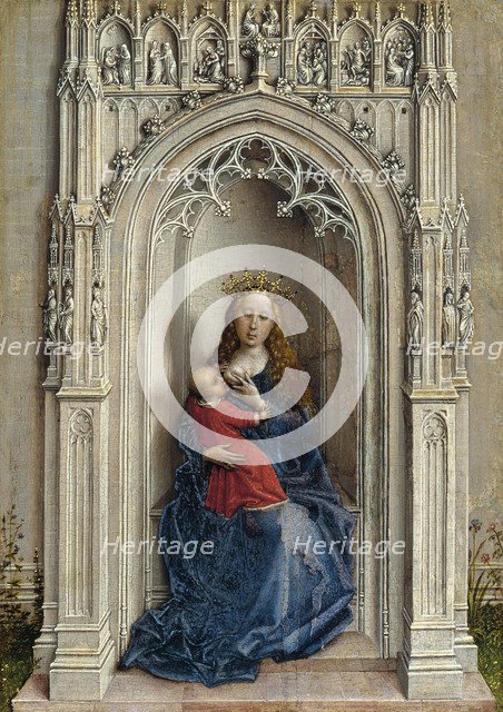 The Virgin and Child enthroned, ca. 1433. Artist: Weyden, Rogier, van der (ca. 1399-1464)