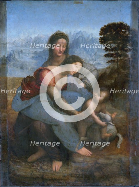 The Virgin and Child with Saint Anne, c.1508. Creator: Leonardo da Vinci (1452-1519).