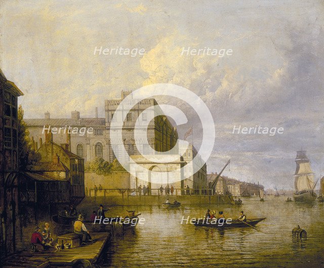 'Greenwich Hospital from the River', 1835. Artist: John Paul