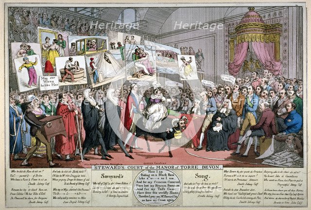 'Steward's Court of the Manor of Torre Devon', 1820.                                 Creator: Anon.