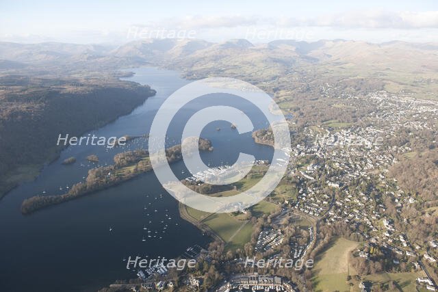 Belle Isle and Bowness-on-Windermere, Cumbria, 2015. Creator: Historic England.