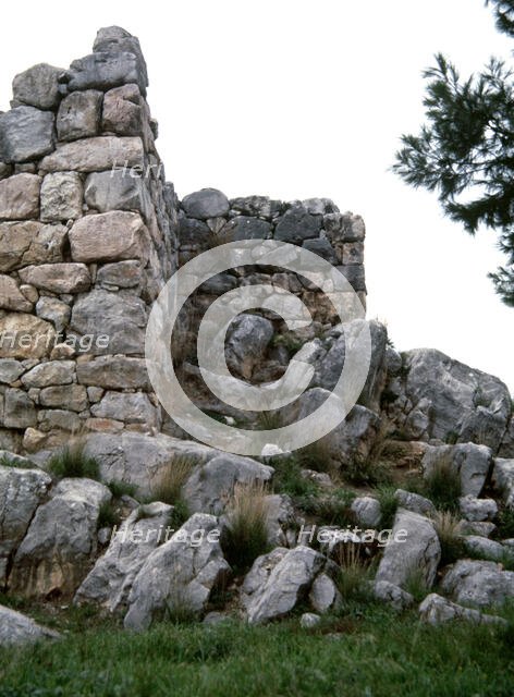 Walls and south gate, Troy IV stratum, Troy, Turkey, Bronze age, 2500-2300 BC (2000). Creator: Unknown.