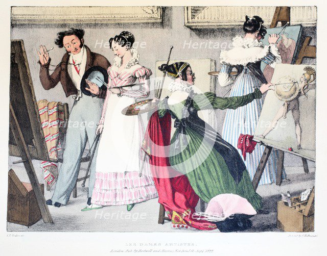 Les Dames Artistes, 1820.