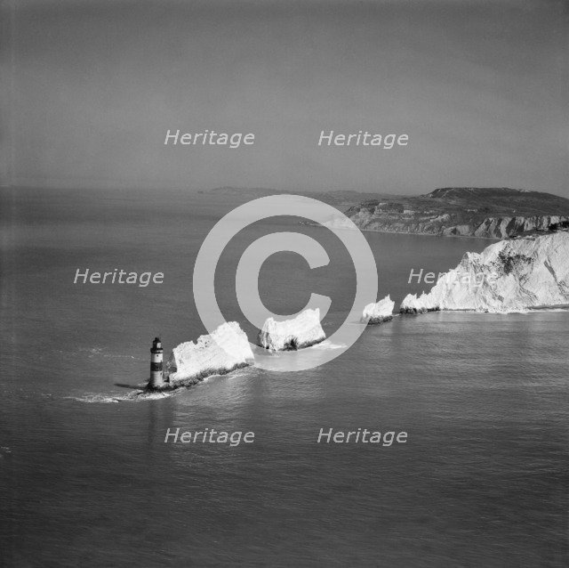 The Needles, Isle of Wight, from the south, 1949. Artist: Aerofilms.