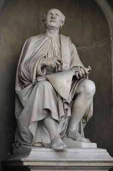 Statue of Filippo Brunelleschi, architect and engineer, Florence. Italy, 1830. Creator: Unknown.