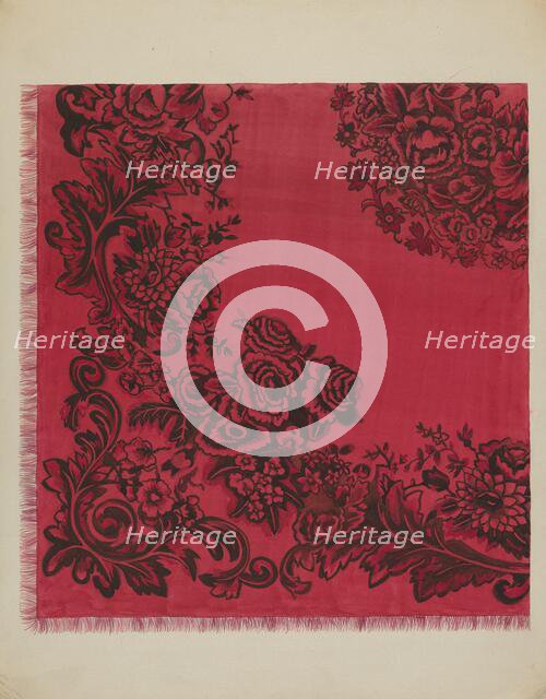 Table Cover, c. 1937. Creator: Dorothy Posten.