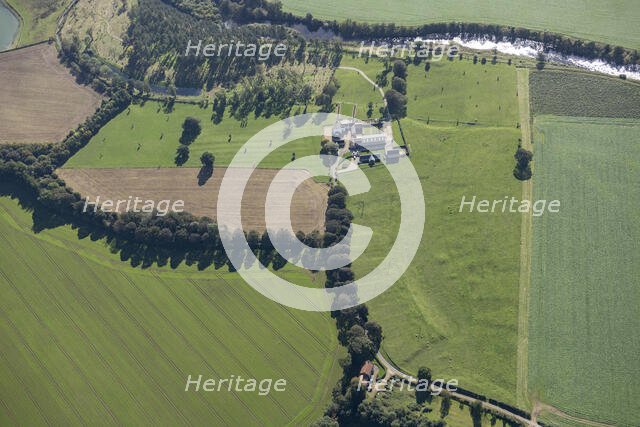 The earthwork remains of East Tanfield deserted medieval village, North Yorkshire, 2023. Creator: Robyn Andrews.