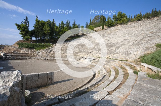A theatre in Argos, Greece. Artist: Samuel Magal