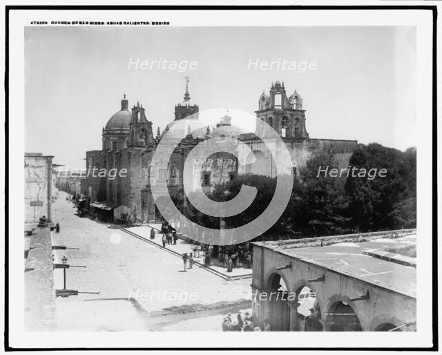 Church of San Diego, Aguas Calientes, Mexico, between 1880 and 1900. Creator: William H. Jackson.