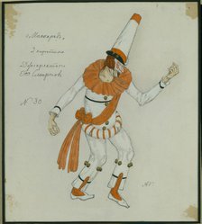 Costume design for the play The Masquerade by M. Lermontov, 1917. Artist: Golovin, Alexander Yakovlevich (1863-1930)