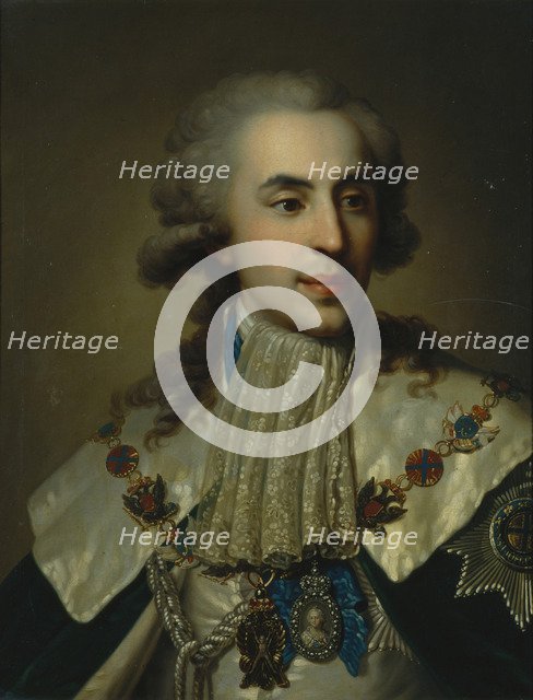 Portrait of Prince Platon Zubov (1767-1822), 1793. Artist: Lampi, Johann-Baptist von, the Elder (1751-1830)