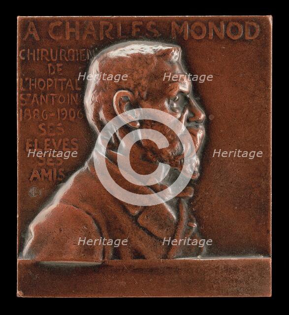 Alexandre-Charles Monod, 1843-1921, Surgeon at L'Hôpital de St-Antoine [obverse], c. 1906. Creator: Alexandre Louis Marie Charpentier.