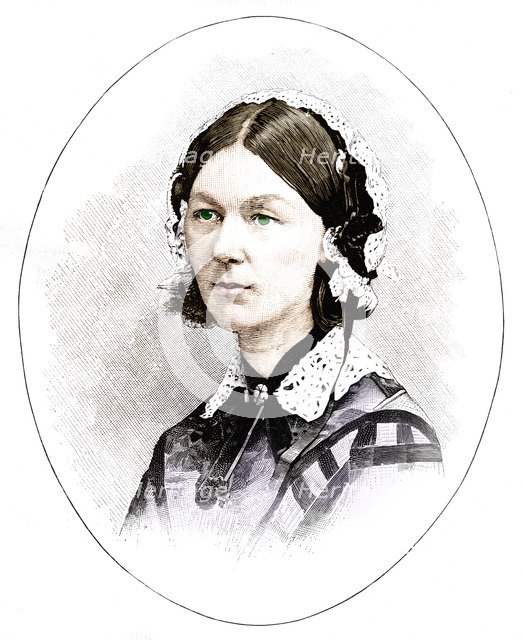 Florence Nightingale (1820-1910), British nurse. Artist: Unknown.
