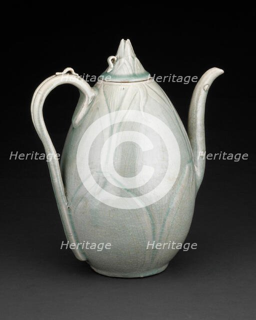 Ewer Formed as Sprouting Bamboo, Korea, Goryeo dynasty(918-1392), 12th century. Creator: Unknown.